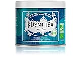 Kusmi Tea Feel Zen Bio - Loser Bio Rooibos Tee mit Apfel, Karamell und Orange Aromen - Koffeinfreie Kräutertee Mischung - 100 g Metall Tee Dose