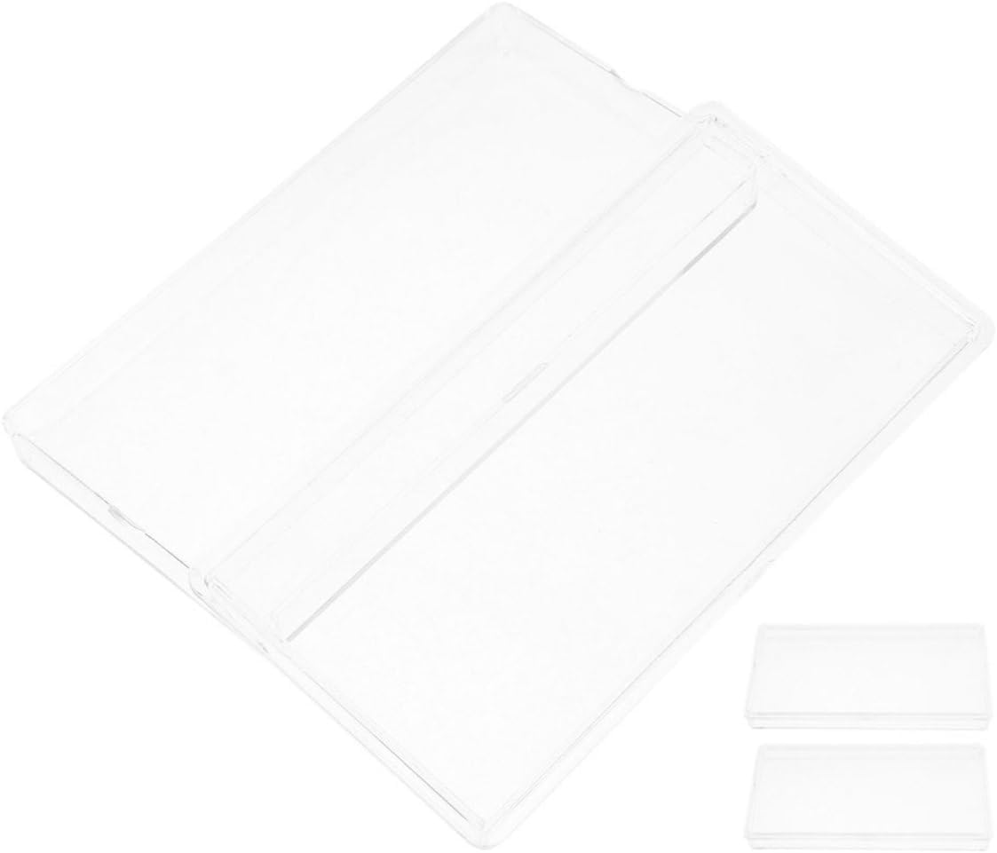 3pcs Currency Protectors for Valuable Items and Commemorative Coins, Abs Plastic Bill Sleeves with Easy Access, Elegant Design Storage Boxes Can Hold to 100 Banknotes
