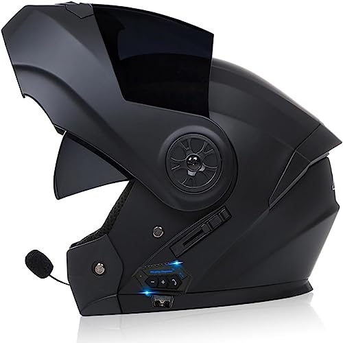Bluetooth Modulable Casque Moto ECE Homologué Flip-Up IntéGré...
