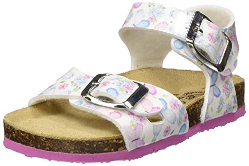 Primigi Sandalo Bambina, Sandalias con Punta Abierta Niñas, Multicolor (BCO-Lilla-Cielo 5425133), 35 EU
