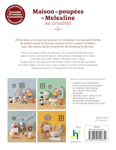 La maison de poupées de Melealine au crochet: La famille de souris et ses 35 meubles et accessoires – vue 2