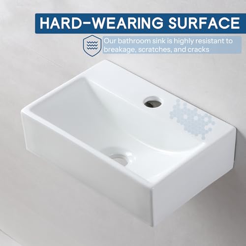 Lavabo rectangular para encimera de 360x245mm mini fregadero de guardarropa 6