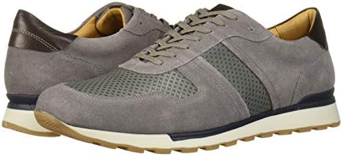 Marc Joseph New York Men's Leather Made in Brazil Luxury Fashion Trainer Sneaker, Grey Suede, 7 | Image 6