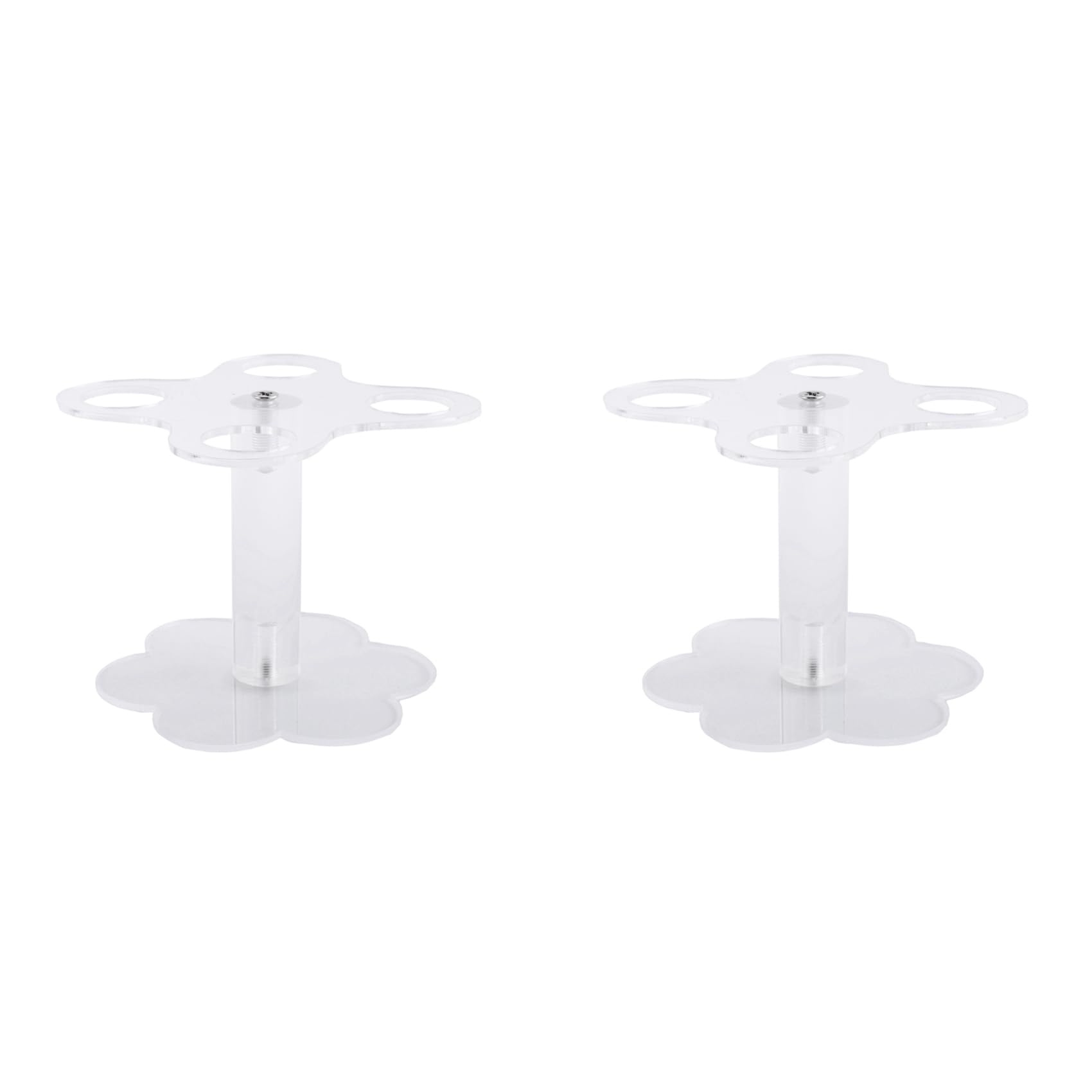 Hndhbfgrt 2X Ice Cream Cone Holder,4 Holes Acrylic Cone Display Stand Waffle Sushi Hand Roll Stand Rack