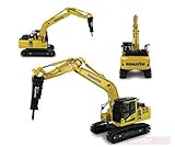 komatsu pc450 1/50  Universal Hobbies Scale Modell KOMPATIBEL MIT Komatsu PC210LC-11 with Hammer Drill (Martello DEMOLITORE) 1:50 UH8140