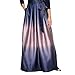 S.L. Fashions Women's Long Satin Mother of The Bride Dress with Pockets, Formal Party Gown