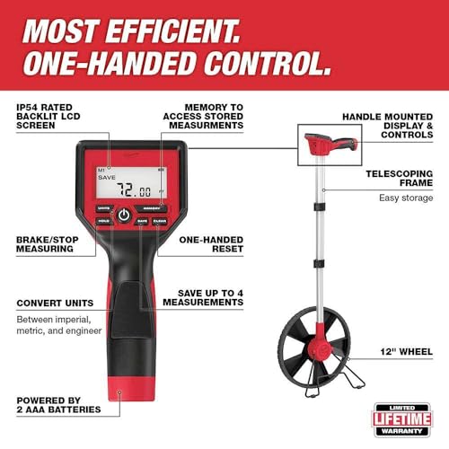 LEKSTAR 12 In. Digital Measuring Wheel Fits Milwaukee Tool 48-22-5112 - Thumbnail 2