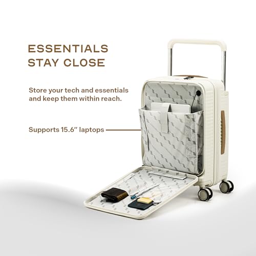 Image of THE ASSEMBLY Double Spinner Hard Luggage Set Of 3 | Premium Polycarbonate Cabin & Check-In Trolley Bags With Wide Handle & Noise-Free 8 Wheels - Roverpro,White, Small,Medium,Large, 73.5 cm