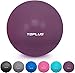 TOPLUS Ballon Fitness Yoga, Balle d'exercice Gymnastique, Anti-éclatement et très épais, Ballon pour Le Yoga, Le Pilates, Le Fitness (Violet, 65cm)