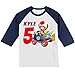 Personalized Toad Super Birthday Shirt | Mario Shirt | Handmade Decorated Shirt | Personalized with Name and Age | Unisex 3/4 Sleeve Raglan T-Shirt | #1099