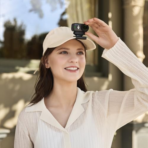 DJI Osmo Nano Bundle Standard (128 Go) - Petite caméra vlog 4K/60 IPS avec capteur 1/1,3″, vidéo FOV Large 143°, 200 Min d'enregistrement, caméra POV magnétique 4K pour Le Sport, Le vlog