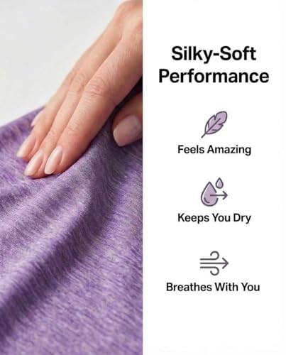 Real Essentials Women's 5-Pack Dry Fit V-Neck Workout Tops #TOP3