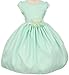 Little Girls Jacquard Floral Print Special Flowers Girls Dresses