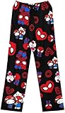 edptrvu Anime Pajamas Pants for Women Men Cartoon Lounge Pj Print Pants Causal Sleep Bottoms M