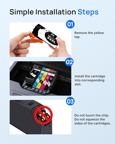 GPC Image 15-Pack 33XL Ink Cartridges Compatible for Epson 33XL Ink Cartridges for Epson Expression Premium XP-7100 XP-645 XP-530 XP-540 XP-900 XP-640 XP-630 XP-635 XP-830 (3 BK/3 PBK/3 C/3 M/3 Y) - Image 6