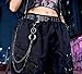Christmas Gift Layered Punk Pants Chain for Men Women, Gothic Hip Hop Jean Chain Wallet Chain Biker Trouser Chain with Spiked Accent - Goth Emo Fashion Keychain Accessories