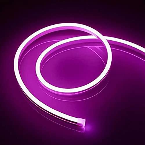 Image of Led Strip RSCT Neon Rope Light Silicon DC Light (5 Meter /16.4 Feet) or Indoor and Outdoor Flexible Waterproof Decorative Light with 12v DC Adapter Include - Pink