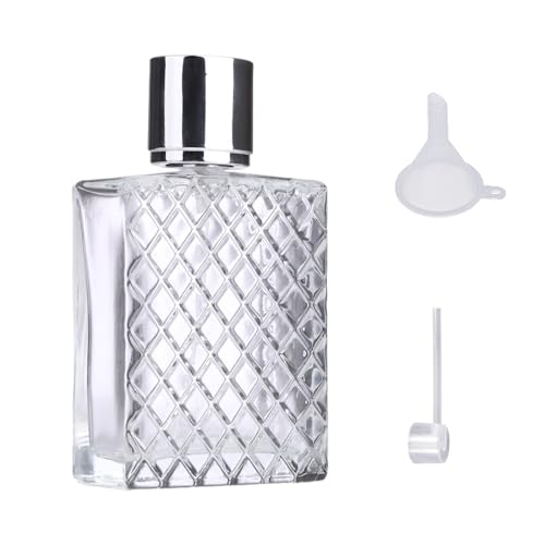 COACOM 1 vaporisateur de parfum rechargeable de 100 ml + distributeur, portable, flacon anti-fuite, convient aux femmes et aux hommes pour les sorties