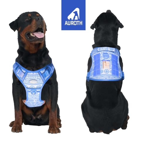 Image of AUROTH Tactical Dog Harness for Large Dogs, Heavy Duty No Pull Pet Vest