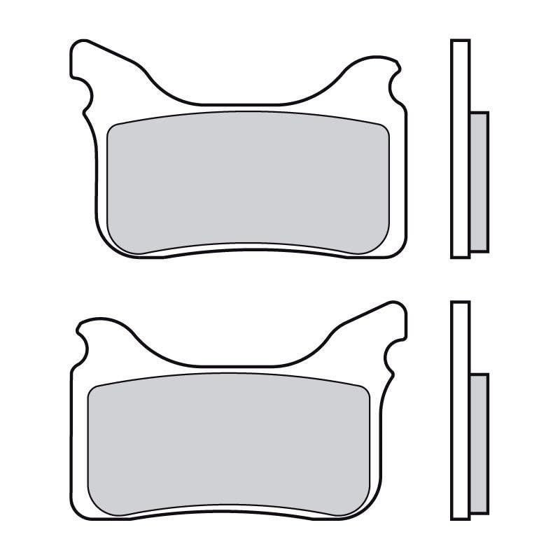 Plaquettes de freins BREMBO 07GR75SA pour moto Aprilia Pegaso 8,3mm