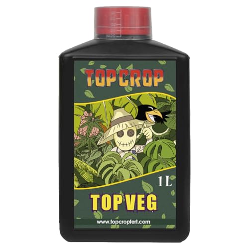 Top Crop Top Veg 1 L. Líquido Fertilizante para Jardinería en el Hogar y Cultivo en Interiores