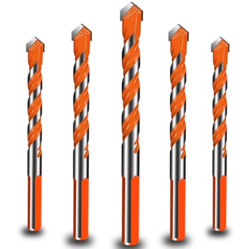 Narzędzia Metalowe wiertło do betonu Wkrętak ścienny Trójkąt Zestaw węglików spiekanych Wielofunkcyjne elementy budowlane (Kolor: 10 szt. 6 mm) (5 szt. 12 mm)