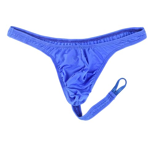 Men's Breathable T-back Thong Low Rise O-Ring Bulge Pouch String Brief Bikini Micro Mini G-string Thongs Panties