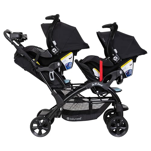 Image of Baby Trend Sit N' Stand Double Stroller, Desert Blue