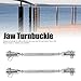 flexman Jaw Turnbuckle, Stainless Steel Jaw and Jaw Hook Connector Fastener for Marine Industrial (M5)