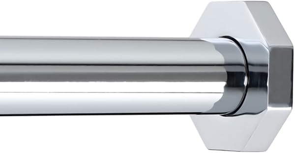 Ivilon Tension Curtain Rod Chrome Heavy Duty