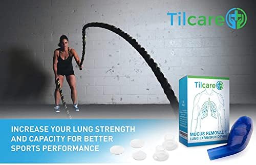 Tilcare Handheld Breathing Trainers & Mucus Removal Device - Improves Lung Capacity & Respiratory Health - For COPD, Asthma, Bronchitis, Cystic Fibrosis or Smokers Relief