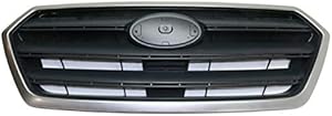 Koolzap For 15-17 Legacy Front Grill Grille Assembly Matte Dark Gray w/Silver Surround Frame