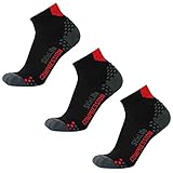 Pure Athlete Compression Ankle Socks for Running - Moisture Wicking, Dot Padding