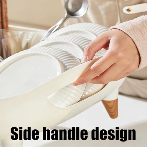 Organizador de vajilla compacto con escurridor para encimera cocina 5