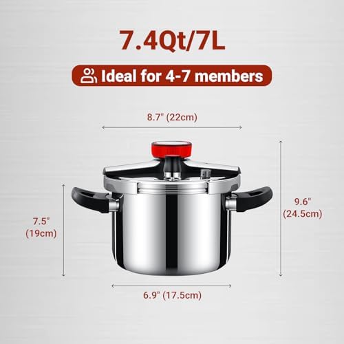 Olla A Presión Acero Inoxidable 7L miniatura 2