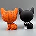 Warrior Cats Collector's Vinyl Figurines, Firestar & Scourge Twin Pack from The Warriors Book Series The Prophecies Begin, Officially Licensed Products