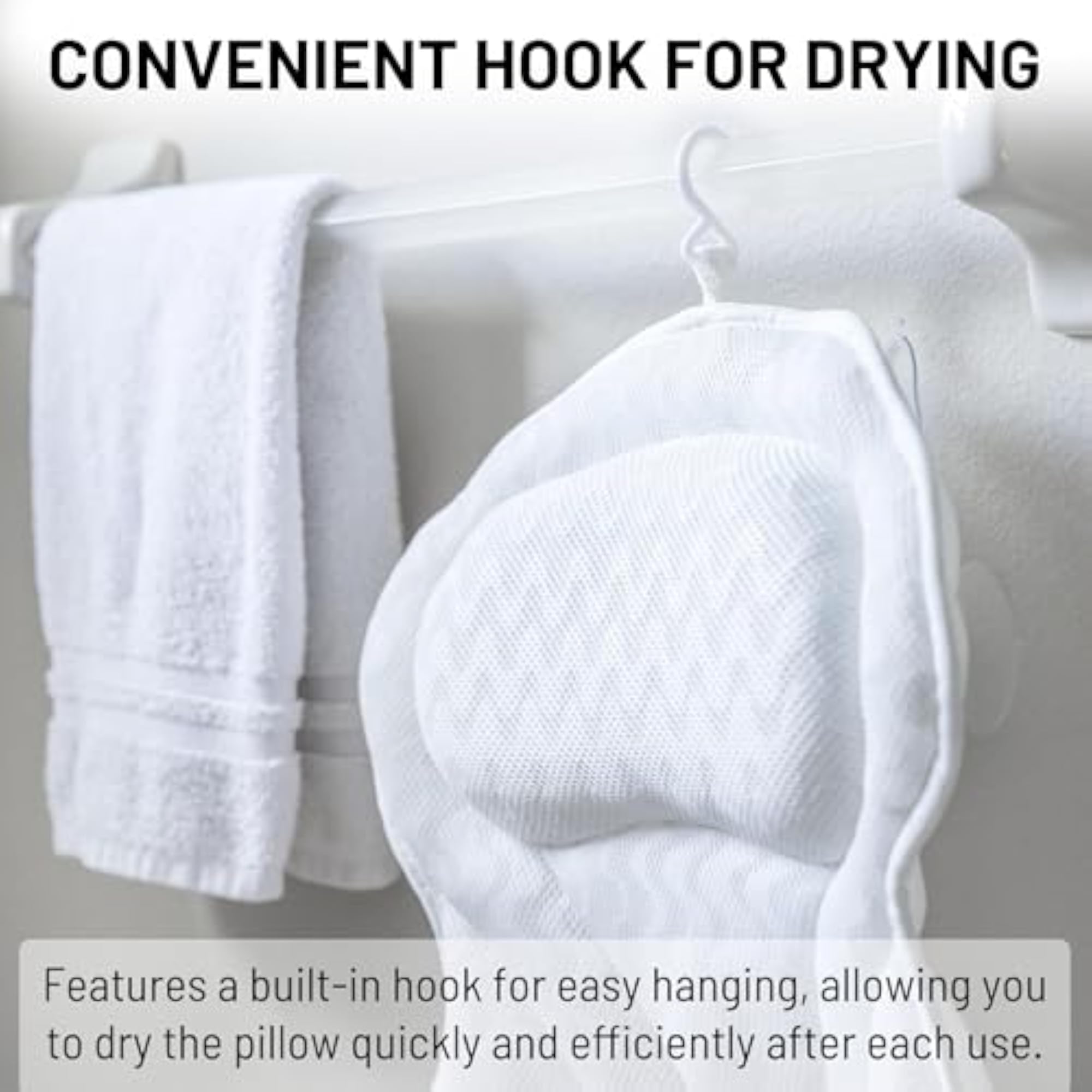 Luxury Soft 3D Mesh Bath Pillow for Spa and Bathtub