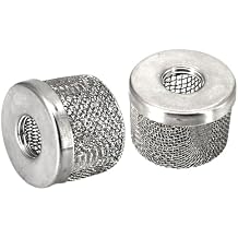 2pcs Pump Inlet Strainer 181073 for airless Paint Sprayer 455 495 st Ultra 500 Ultra Max 695 Suction Hose Double Screen with 3/4" NPT Thread Stainless Steel 1/2 NPT Thread 181073