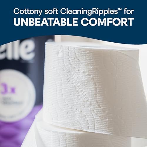 Cottonelle Papel higiénico ultra cómodo, papel higiénico resistente, 9 mega rollos (9 mega rollos = 36 rollos normales), 244 hojas por rollo, el embalaje puede variar