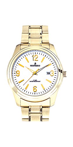 Preisvergleich Produktbild SHEPHERD 78602 Edelstahl Herren Armbanduhr