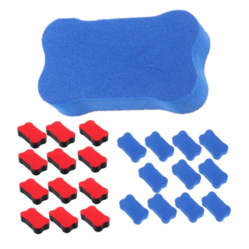 BUTIFULSIC Eva Erasers Set 24pcs Whiteboard Erasers Handheld Dry Erase Portable Whiteboard Accessories
