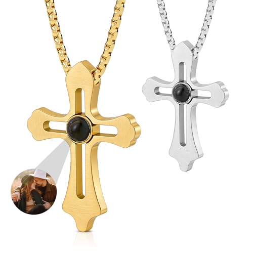 Personalized Projection Necklace with Picture Inside