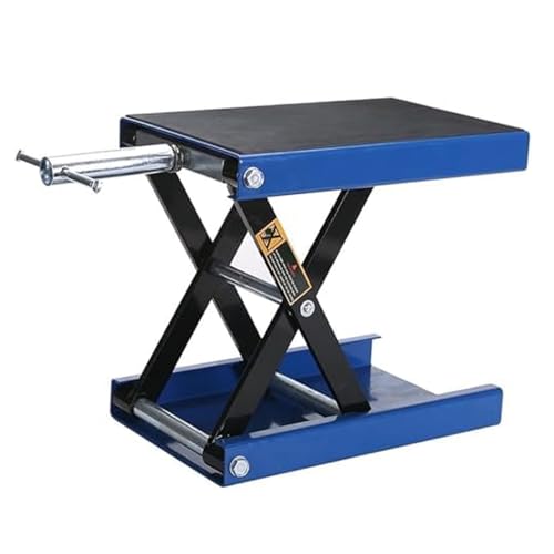 Motorcycle Jack, Sollevatore a Forbice per motociclette da 1100 libbre, Supporto in Acciaio con manovella, Strumenti Professionali per riparazioni, per ATV, Moto Cruiser, Moto da Strada