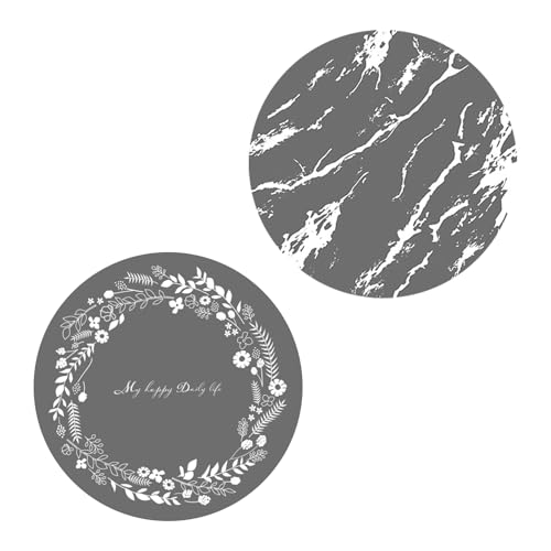 シリコン誘導クッカーマット-24cmプラチナグレードキッチン保護マット|高温抵抗性非スリップ断熱パッド熱防止丸φ24cm|クッカーマット、電気ストーブクリーニング用品