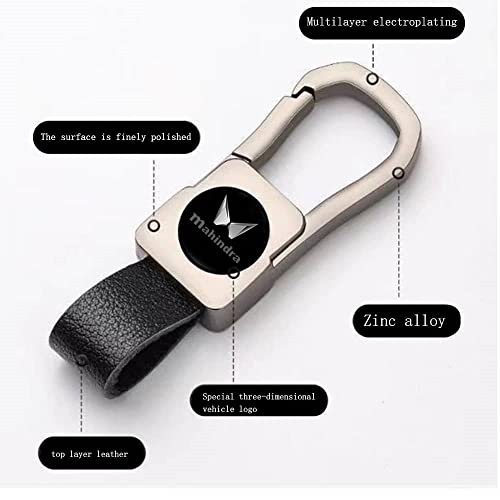 Image of Greenworld Scratch proof Fob Key Heavy Duty Keychain Compatible With New Mahin-dra Scorpio /bolero /xuv700 /xuv300 /3xo with new mahin-dra logo