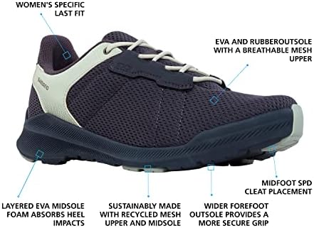 SHIMANO SH-EX300W Women’s City Cycling Shoe, Gray/Mint, 9-9.5 Women (EU 42) | Image 1