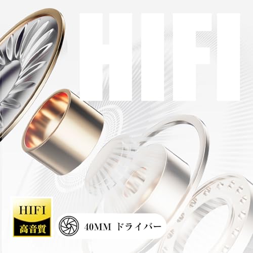 ヘッドホン Bluetooth ワイヤレスヘッドホン オンイヤー型 Bluetooth 6.0 ANCノイズキャンセリング Hi-Fi音質 60時間連続再生 マイク内蔵 折り畳み可能 軽量 在宅 旅行 音楽 動画 通話 スポーツ防汗 iPhone&Android各種対応 シルバー 商品画像4