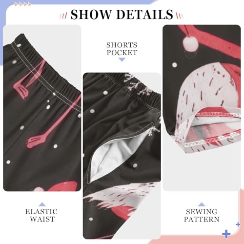 Flamingo Snow Boys Long Pants Soft Trousers Elastic Waist Kids Lounge Bottoms with Pockets S-XL4