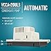Little Giant VCCA-20ULS 115-Volt, 60 Hz, 1/30 HP, 80 GPH Low-Profile Automatic Condensate Removal Pump with Safety Switch, White/Black, 554201101