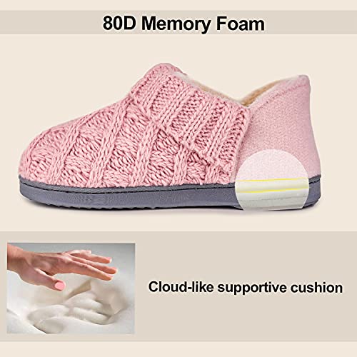 LongBay Women's Warm Bootie Slippers Winter Memory Foam House Shoes for Indoor Outdoor4